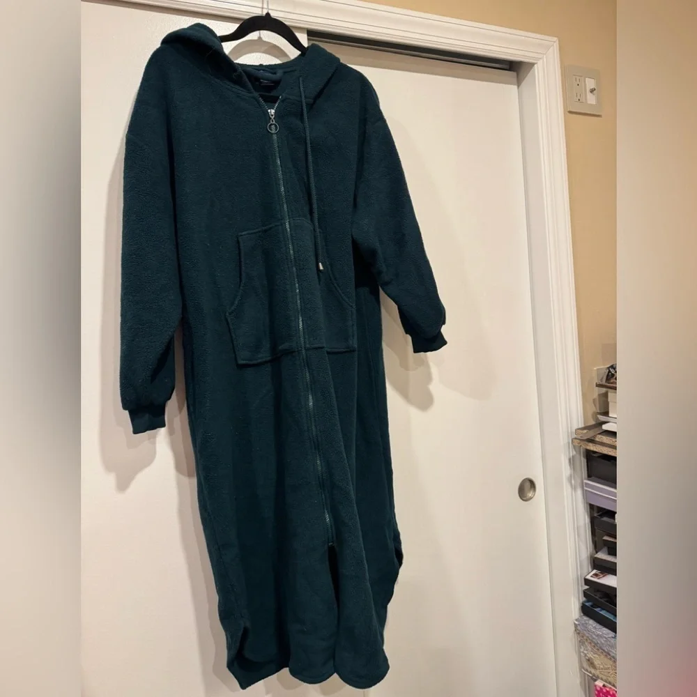 Cozy‎ Dark Green Hooded Jacket